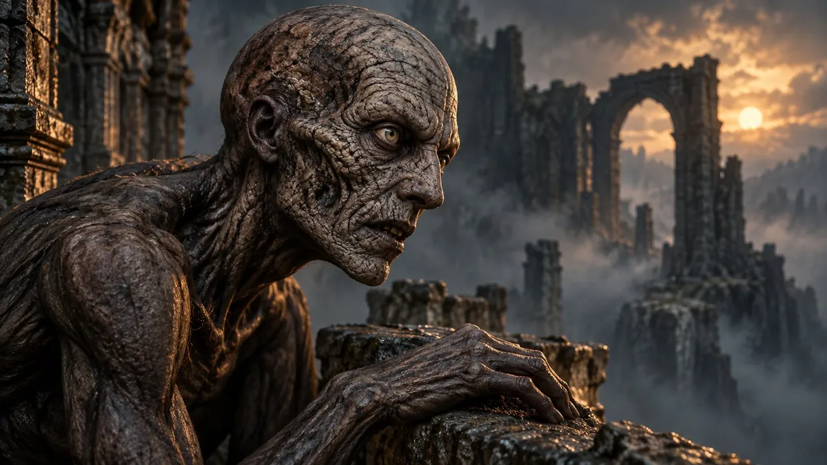 Un Demorgo entre ruinas